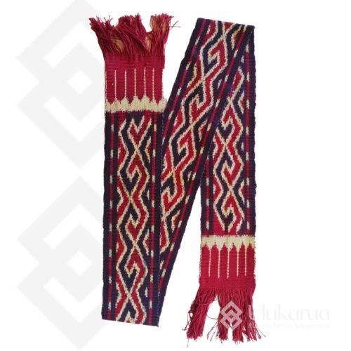 Kain Syal Sekomandi Motif Lelensepuk - Ulukarua